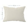 Beige - 100 % Baumwolle, Satin-Baby-Kissenbezug - 35 x 45 cm