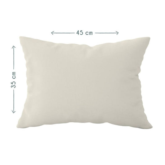 Beige - 100 % Baumwolle, Satin-Baby-Kissenbezug - 35 x 45 cm