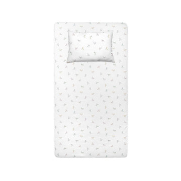 Astra Baby-Spannbettlaken-Set aus 100 % Baumwollsatin – 70 x 140 cm + 35 x 45 cm