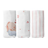 Sleep Time Musselin-Deckenset aus 100 % Bio-Baumwolle (70 x 70 cm, 3-teilig)