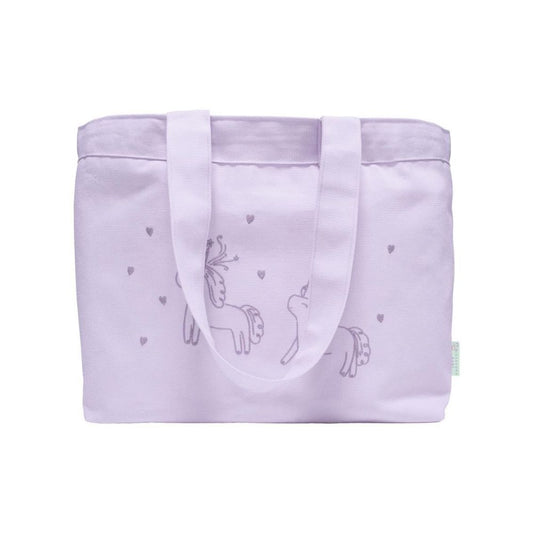 Panamatasche mit Astra-Stickerei – 56 x 34 x 17 cm