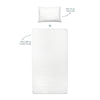 Sterne 100% Baumwollsatin Baby-Spannbettlaken-Set - 100x200 cm + 50x70 cm