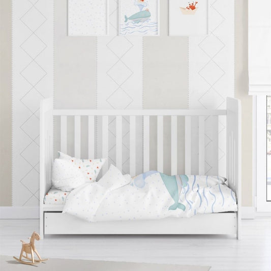 Boubou 100% Organic Cotton Satin Baby Bedding Set