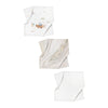 Happy Tony Musselin-Deckenset aus 100 % Bio-Baumwolle (70 x 70 cm, 3-teilig)