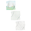 Arcadia 100% Bio-Baumwoll-Musselin-Deckenset (70x70 cm, 3-teilig)