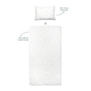Gazelle Baby-Spannbettlaken-Set aus 100 % Baumwollsatin – 100 x 200 cm + 50 x 70 cm