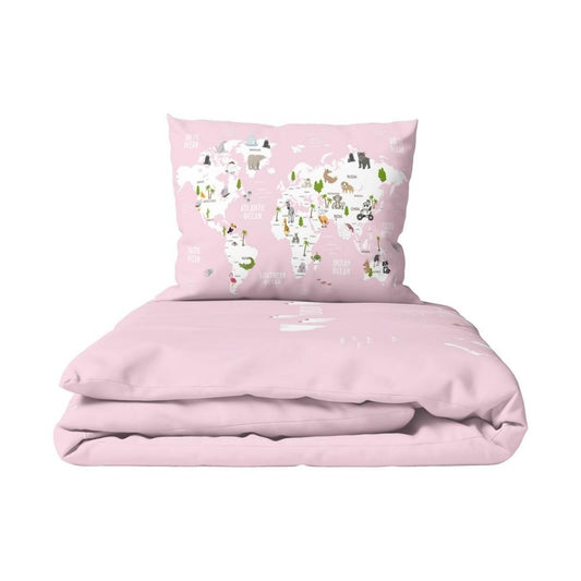 Atlas Pembe Tek Kişilik Çocuk Nevresim Takımı