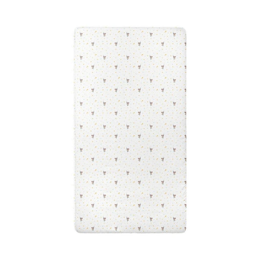 Koko Baby-Bettlaken, 100 % Baumwollsatin, elastisch, 100 x 200 cm