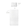 Astra Baby-Spannbettlaken-Set aus 100 % Baumwollsatin – 70 x 140 cm + 35 x 45 cm