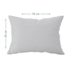 Bio-Kissenbezug Ranforce 35x45cm, 100% Baumwolle, Grau