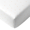 Stars 100% Cotton Satin Baby Fitted Sheet - 70x140 cm