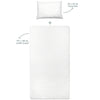 Sterne Baby-Spannbettlaken-Set aus 100 % Baumwollsatin – 70 x 140 cm + 35 x 45 cm