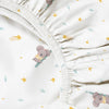 Koko Baby-Bettlaken, 100 % Baumwollsatin, elastisch, 100 x 200 cm