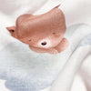 Sleep Time Musselin-Deckenset aus 100 % Bio-Baumwolle (70 x 70 cm, 3-teilig)