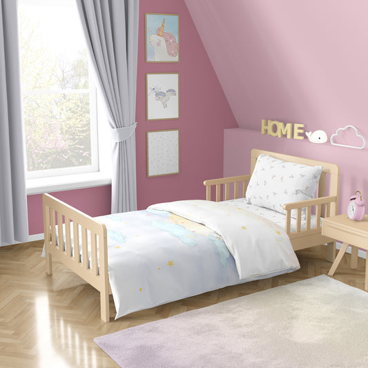 Astra 100% Organik Pamuk Saten Tek Kişilik Çocuk Nevresim Takımı - 120x200cm çarşaf