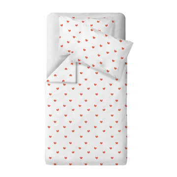 Amore Babybettwäsche-Set aus 100 % Bio-Baumwollsatin