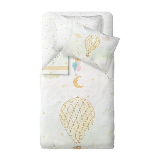 Baloon %100 Organik Pamuk Saten Bebek Nevresim Takımı