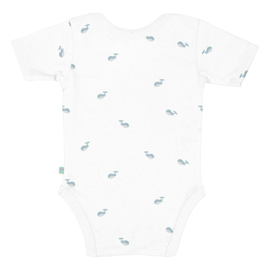 Aquamariner Baby-Body aus 100 % Bio-Baumwolle
