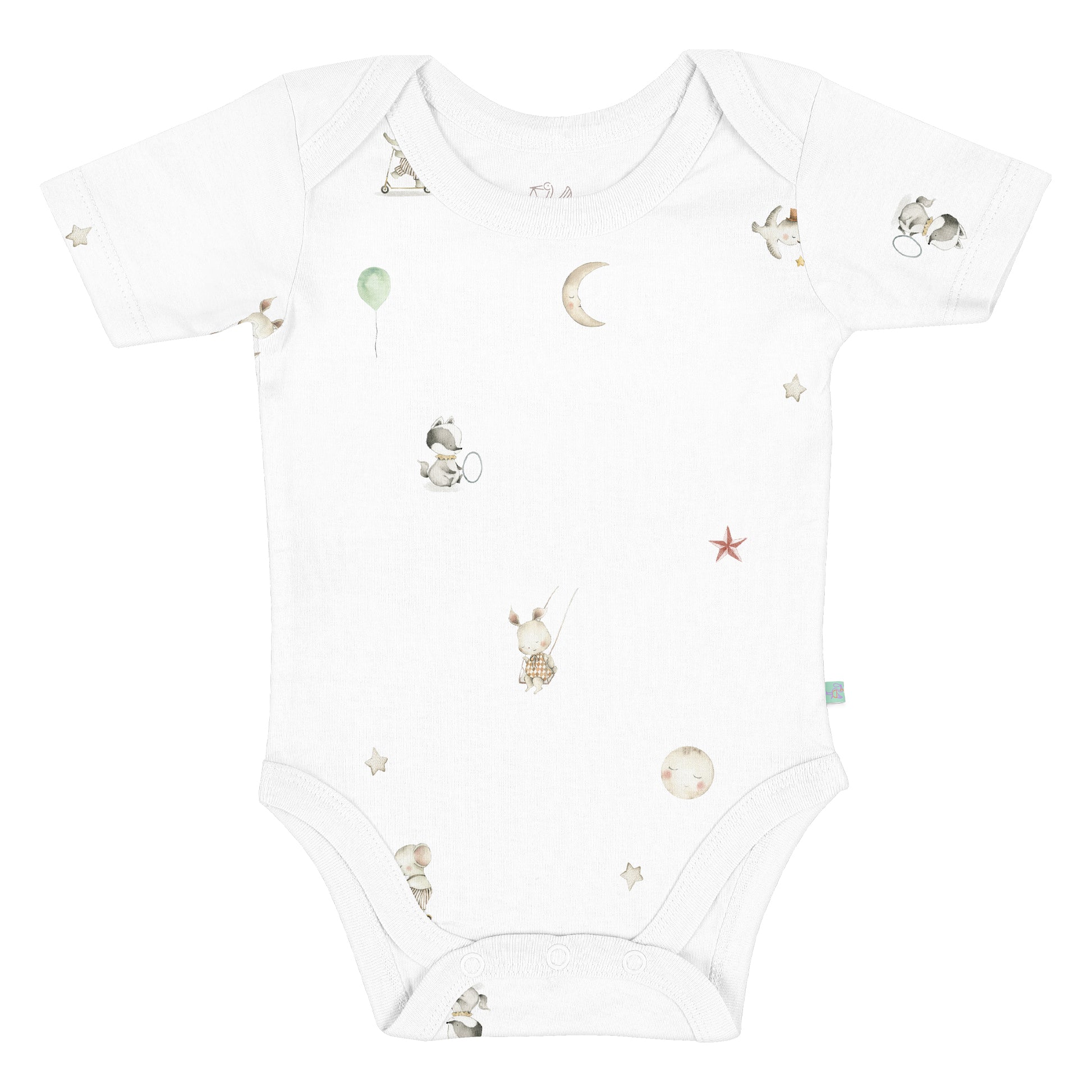 Circus 100% Organic Cotton Baby Bodysuit - Main Image