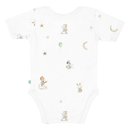 Zirkus-Babybody aus 100 % Bio-Baumwolle