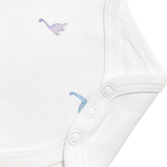 Dino 2-teiliges Baby-Body-Set mit kurzen Ärmeln, 100 % Bio-Baumwolle
