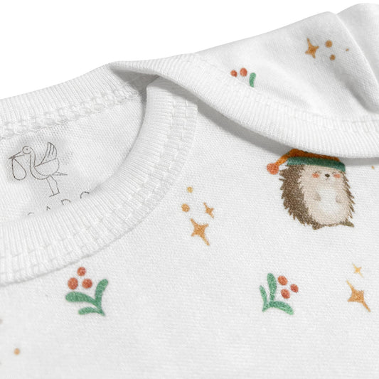 Festlicher Baby-Body aus 100 % Bio-Baumwolle