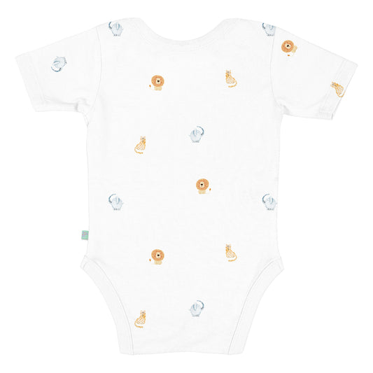 Safari Babybody aus 100 % Bio-Baumwolle