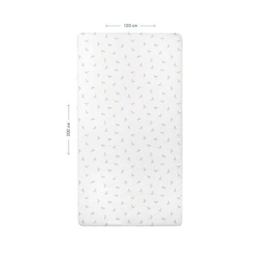 Astra Bettwäsche-Set für Kinder, 100 % Bio-Baumwolle, Satin, Einzelbett, 120 x 200 cm