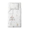 Circus 100% Organic Cotton Satin Single Child Duvet Cover Set - 120x200cm sheets