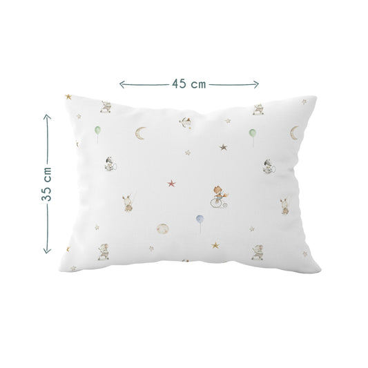 Circus 100% Cotton, Satin Baby Pillowcase - 35x45 cm