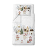 Celebration Kinder-Bettbezug-Set aus 100 % Bio-Baumwollsatin, Einzelbett