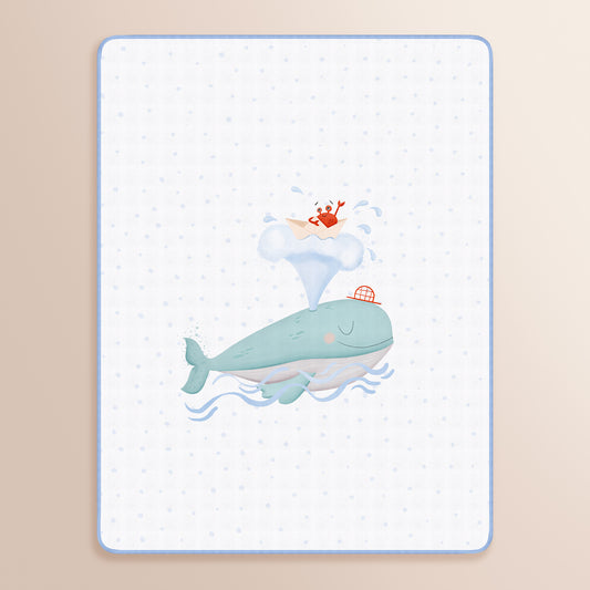 Boubou doppelseitige Musselindecke aus 100 % Bio-Baumwolle