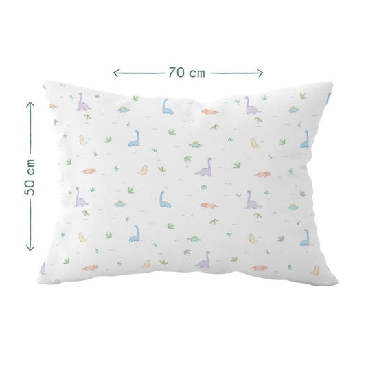 Dino 100% Cotton Satin Baby Pillowcase - 50x70 cm