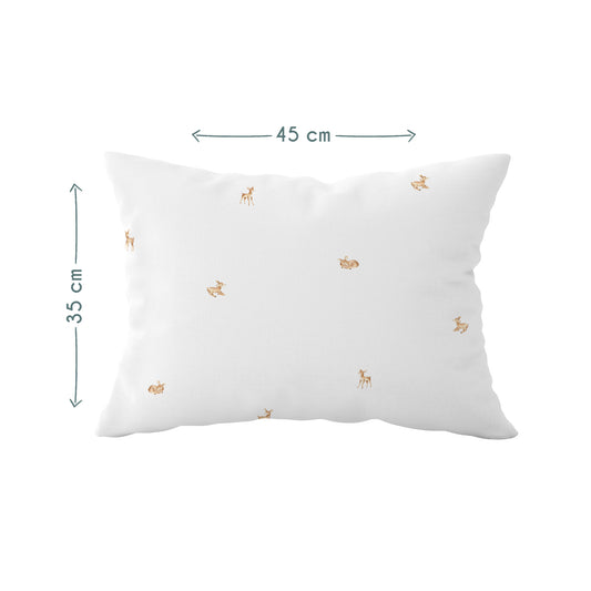 Gazelle %100 Pamuk, Saten Bebek Yastık Kılıfı - 35x45 cm