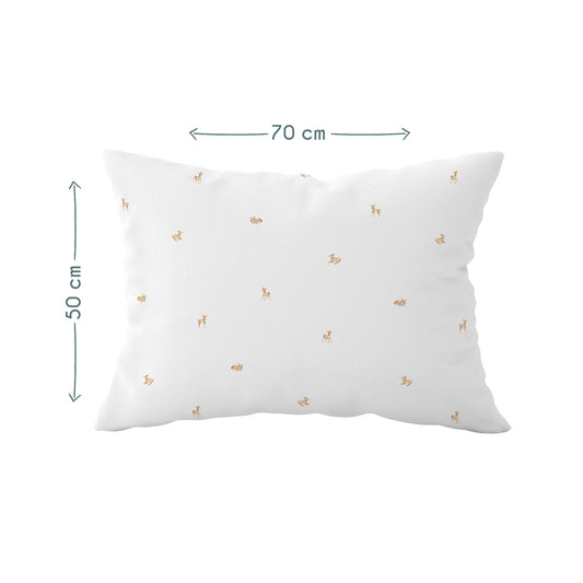 Gazelle Baby-Kissenbezug aus 100 % Baumwollsatin – 50 x 70 cm