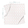 Amore Musselindecke aus 100 % Bio-Baumwolle – 90 x 90 cm