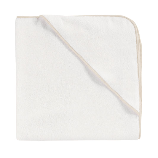 Bej Biyeli 100% Organik Pamuk-İsme Özel Nakışlı Bebek Havlu Kundak - 80x80cm