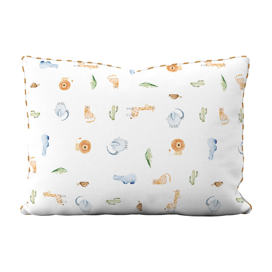 Safari-Babykissen mit Füllung aus 100 % Baumwolle