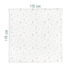 Circus 100% Organic Cotton Washed Muslin Blanket - 115x115 cm