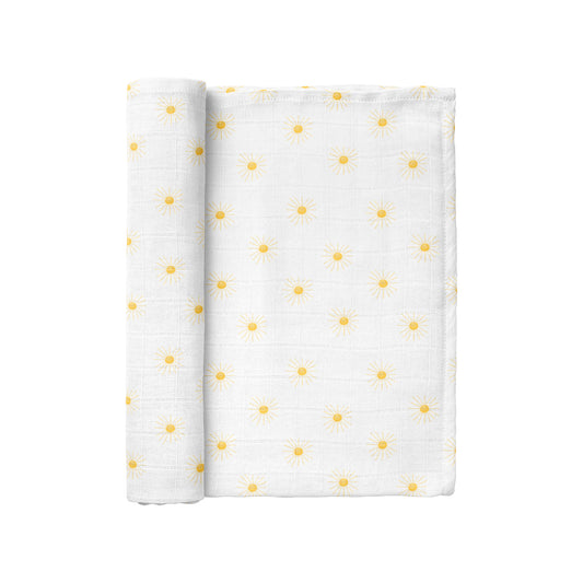 Soleil 100% Organik Pamuk Yıkanmış Müslin Örtü - 115x115 cm