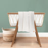 Leo besticktes Musselin-Deckenset aus 100 % Bio-Baumwolle (90 x 90 cm, 2-teilig)