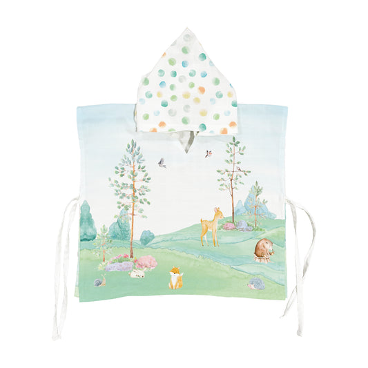 Arcadia 100% Organic Cotton Muslin Poncho
