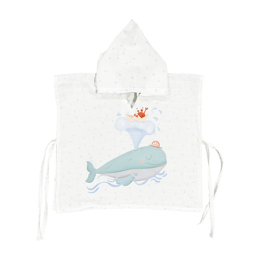 Boubou 100% Organic Cotton Muslin Poncho
