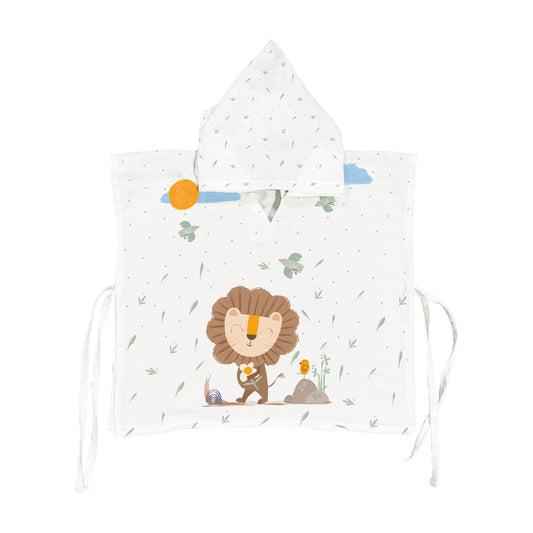 Simba 100% Organic Cotton Muslin Poncho