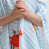 Surfer Crab 100% Organic Cotton Muslin Poncho