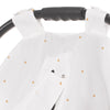 UV Protected Stars 100% Cotton Muslin Snap Stroller Cover (UPF 30+)