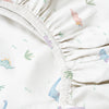 Dino Spannbettlaken-Set aus 100 % Bio-Baumwollsatin – 140 x 200 x 30 + 50 x 70 cm