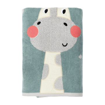 Giraffe Patterned Velour Towel - 70x140cm