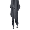 100% Organic Cotton Single Waffle Pique Blanket - Dark Gray - 160 x 220 cm