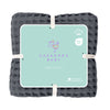 100% Organic Cotton Single Waffle Pique Blanket - Dark Gray - 160 x 220 cm